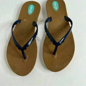 OkaB Women’s Summer Flip Flop Sandals. Size 8